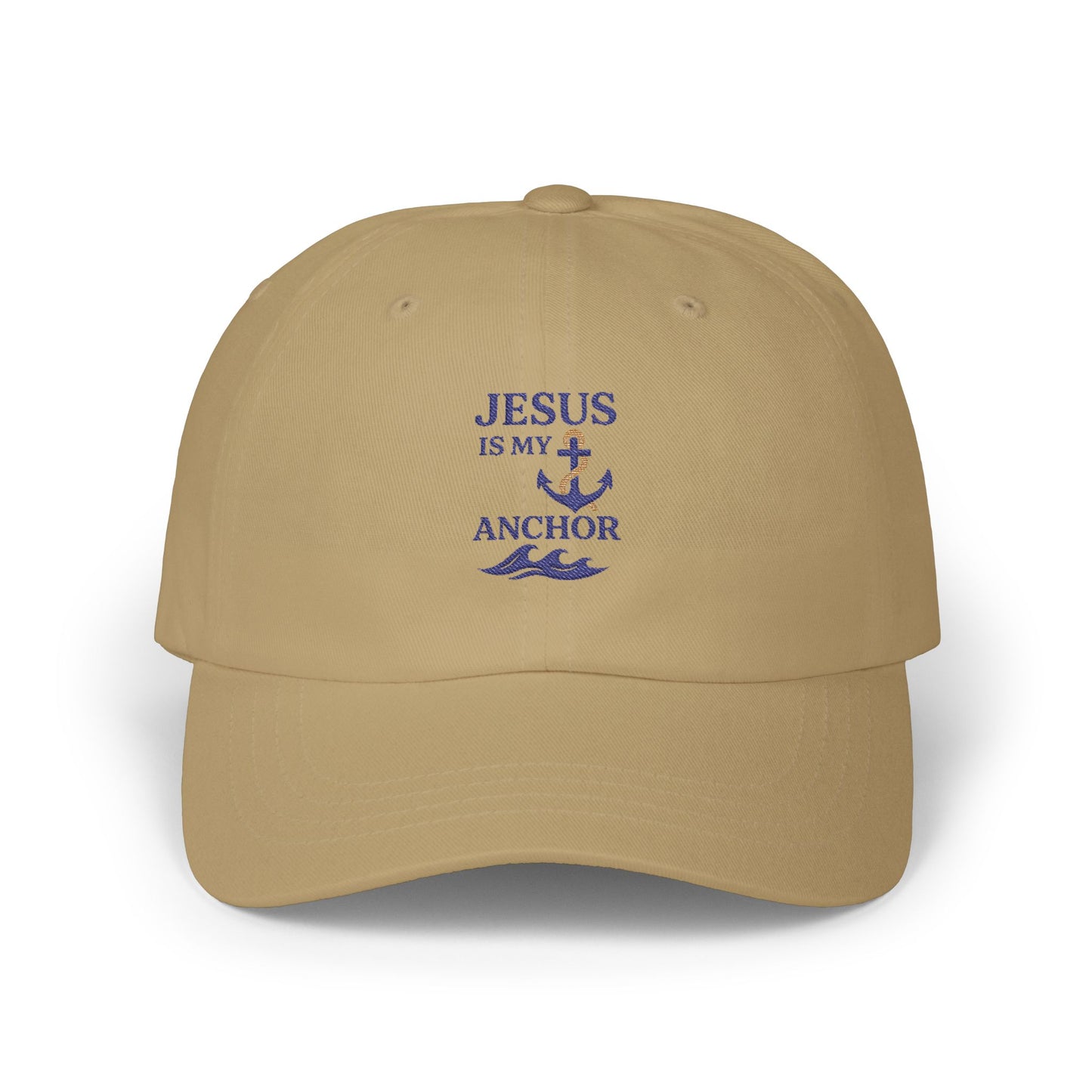 Jesus is My Anchor Dad Cap, Casual Hat for Faith Lovers, Perfect Gift for Dads, Summer Style, Religious Apparel