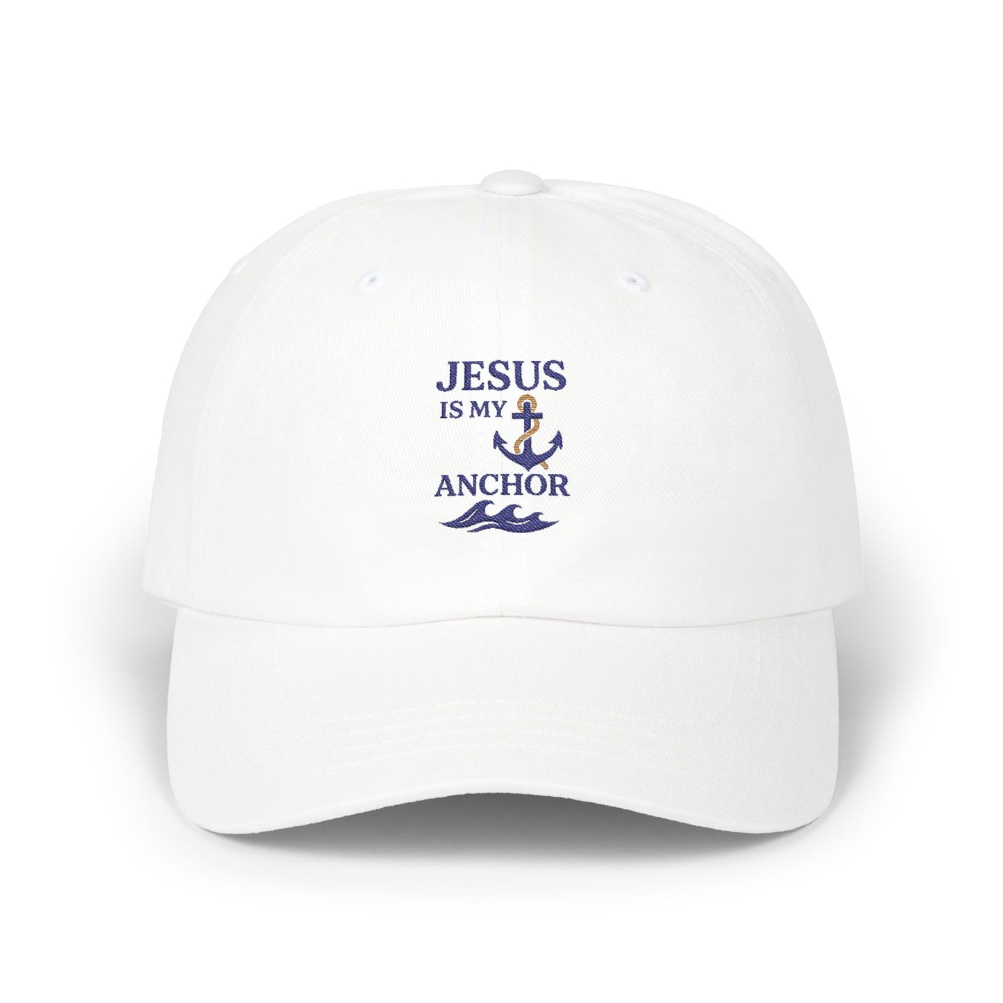 Jesus is My Anchor Dad Cap, Casual Hat for Faith Lovers, Perfect Gift for Dads, Summer Style, Religious Apparel