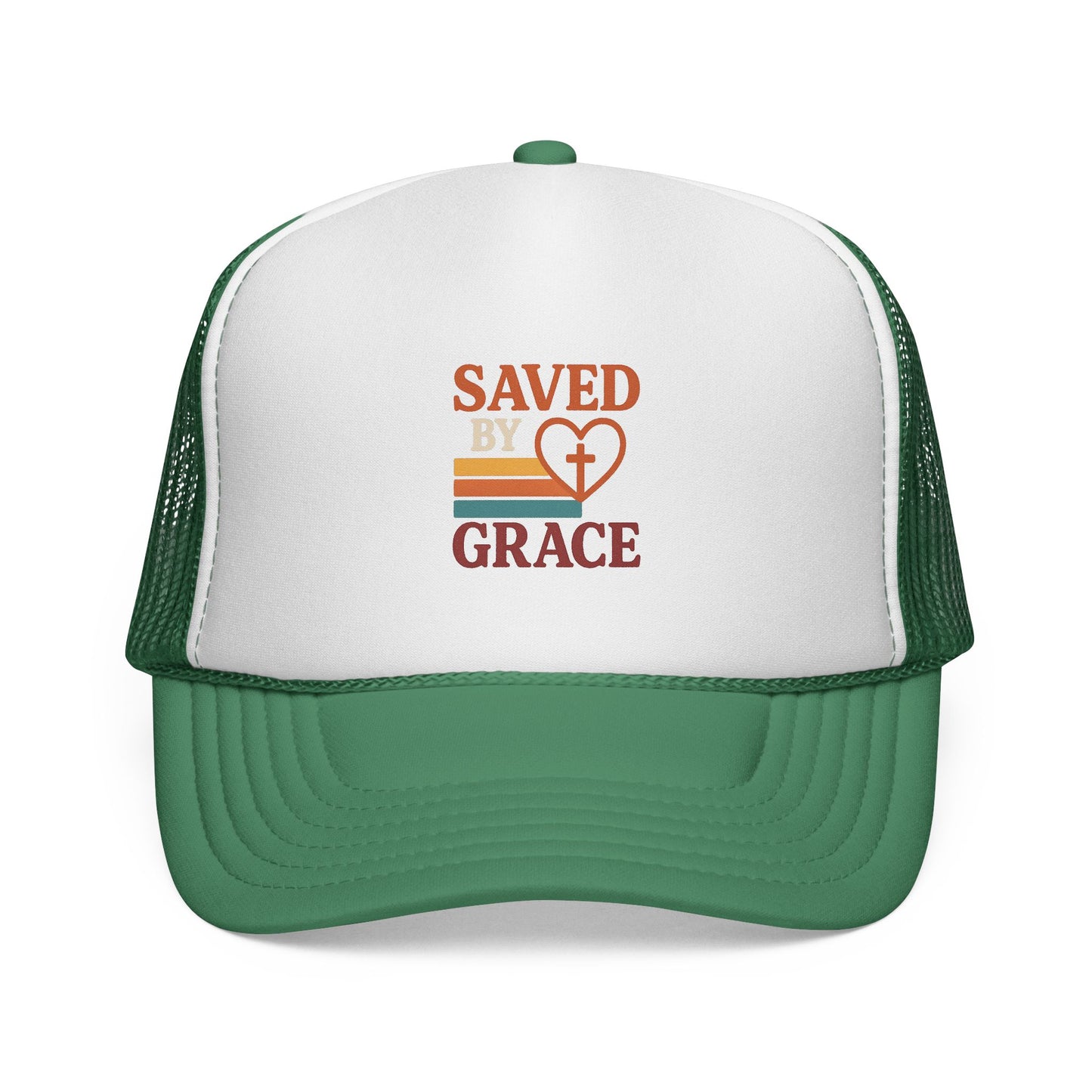 Saved by Grace: Faith-Inspired Trucker Caps, Christian Hats, Accessories, Inspirational Gifts, Trendy Religious Gear