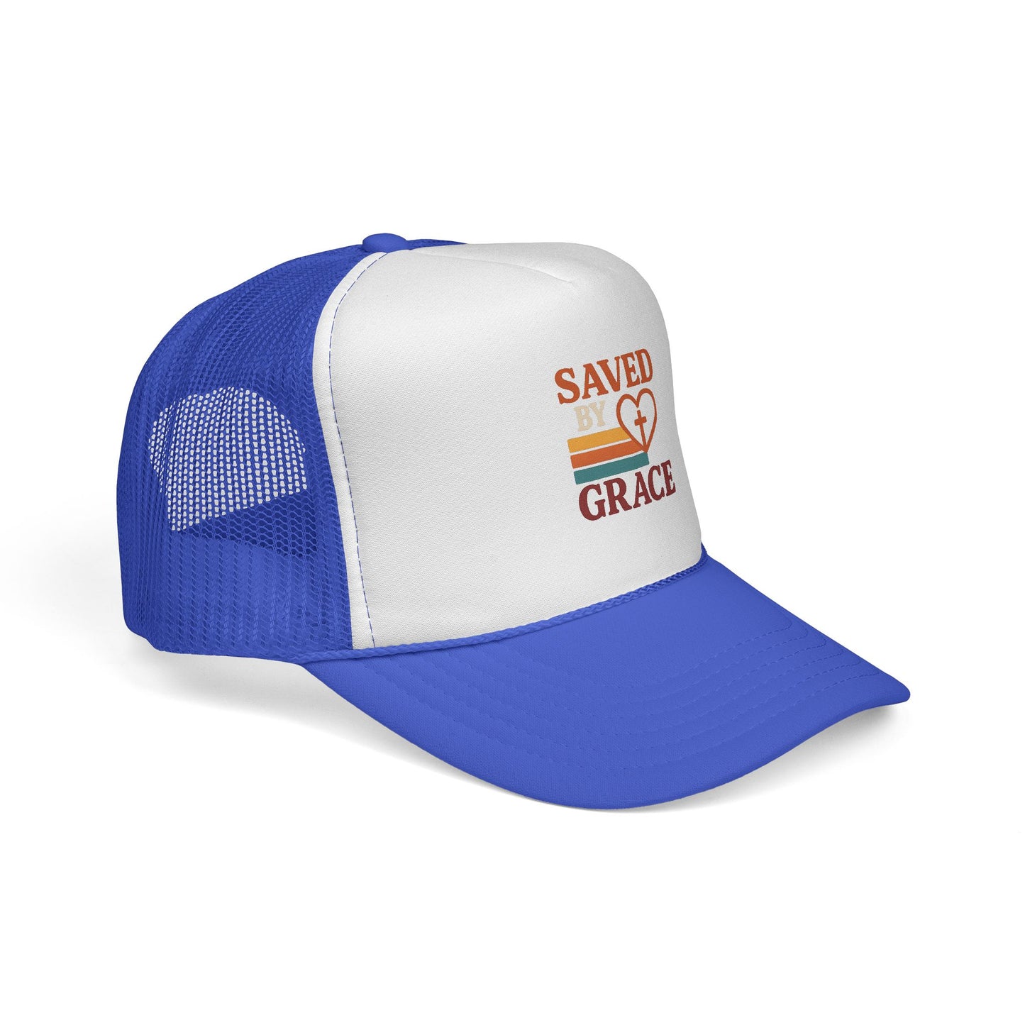 Saved by Grace: Faith-Inspired Trucker Caps, Christian Hats, Accessories, Inspirational Gifts, Trendy Religious Gear