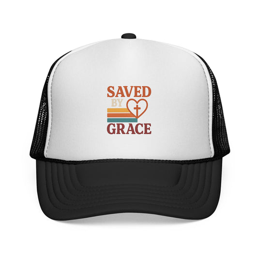Saved by Grace: Faith-Inspired Trucker Caps, Christian Hats,  Accessories, Inspirational Gifts, Trendy Religious Gear
