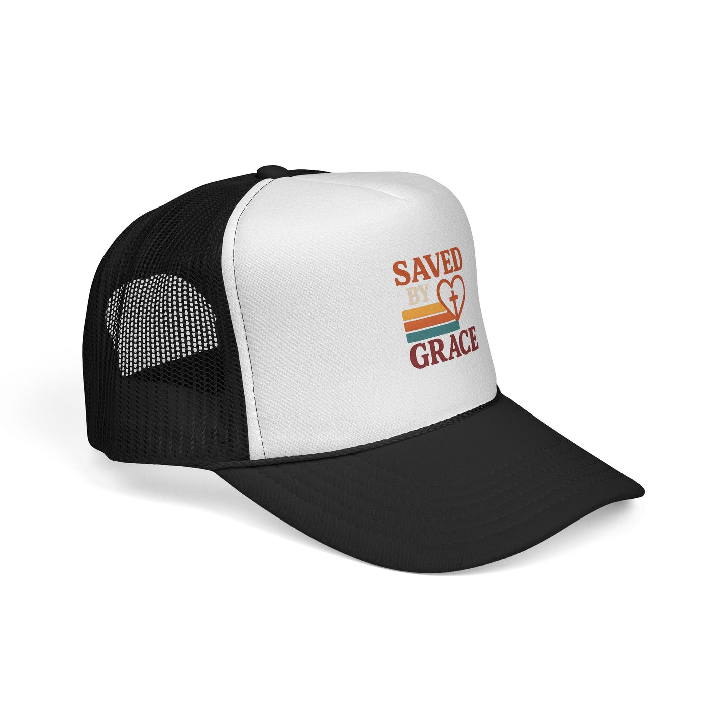 Saved by Grace: Faith-Inspired Trucker Caps, Christian Hats, Accessories, Inspirational Gifts, Trendy Religious Gear