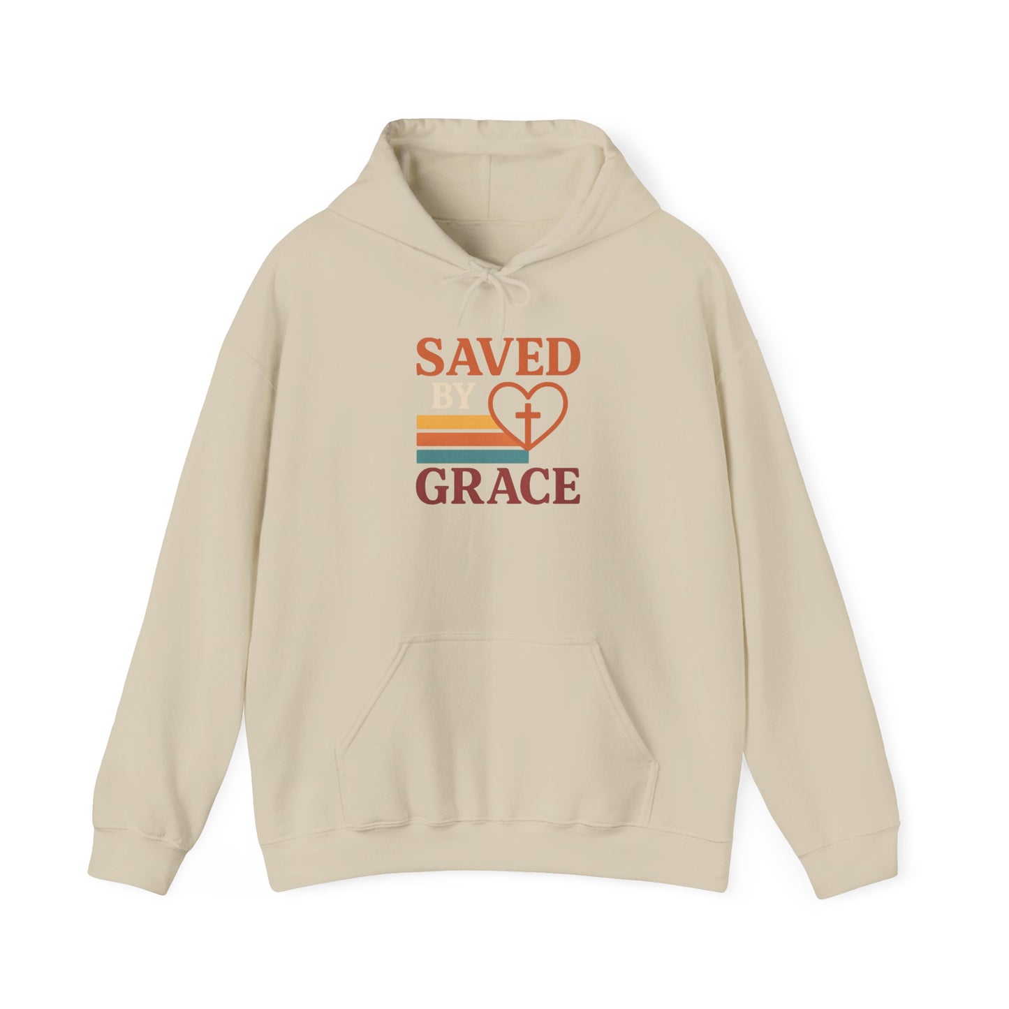 Saved By Grace Unisex Hoodie - Cozy Faith Apparel for Men and Women, Inspirational Gift, Church Events, Casual Wear
