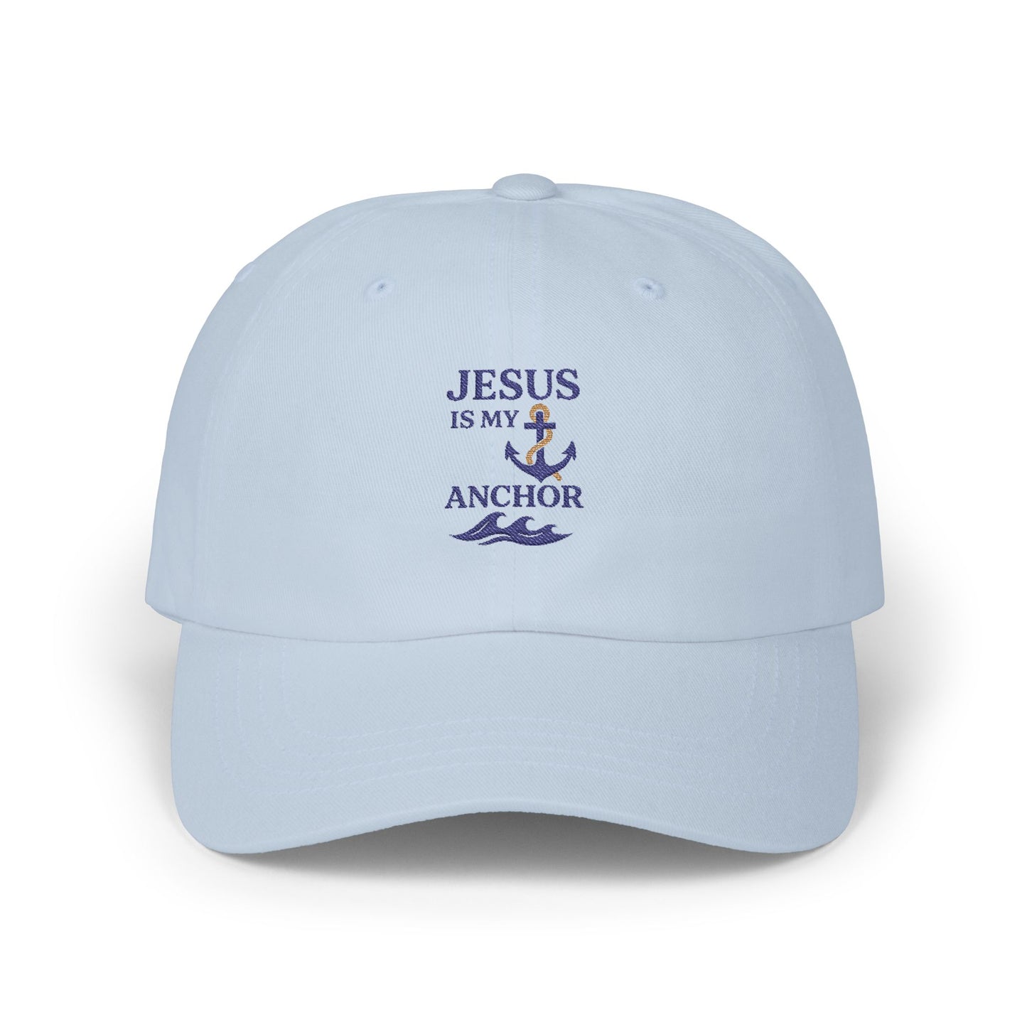 Jesus is My Anchor Dad Cap, Casual Hat for Faith Lovers, Perfect Gift for Dads, Summer Style, Religious Apparel