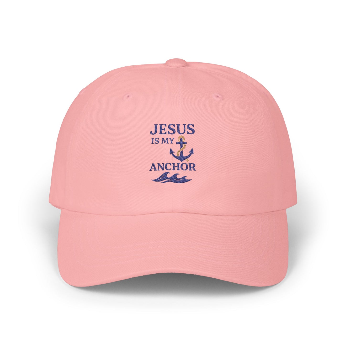Jesus is My Anchor Dad Cap, Casual Hat for Faith Lovers, Perfect Gift for Dads, Summer Style, Religious Apparel