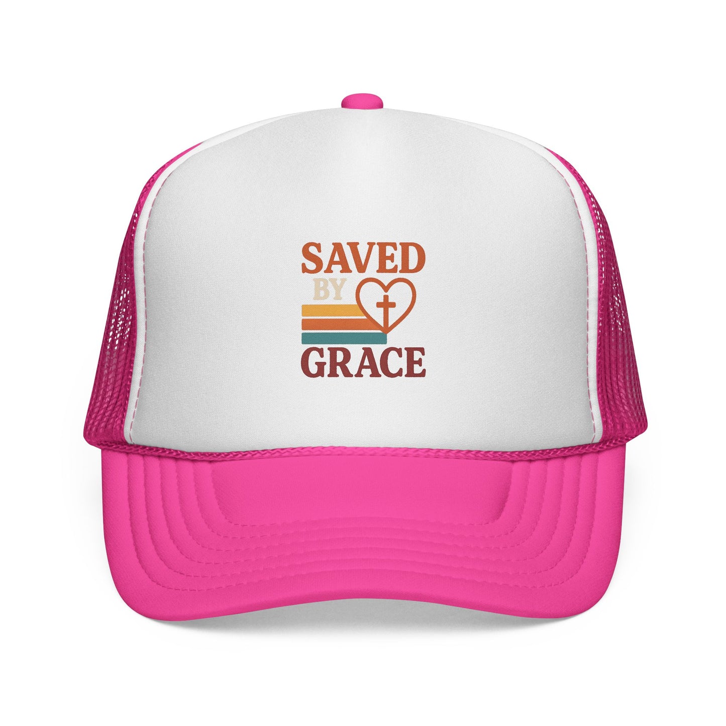 Saved by Grace: Faith-Inspired Trucker Caps, Christian Hats,  Accessories, Inspirational Gifts, Trendy Religious Gear