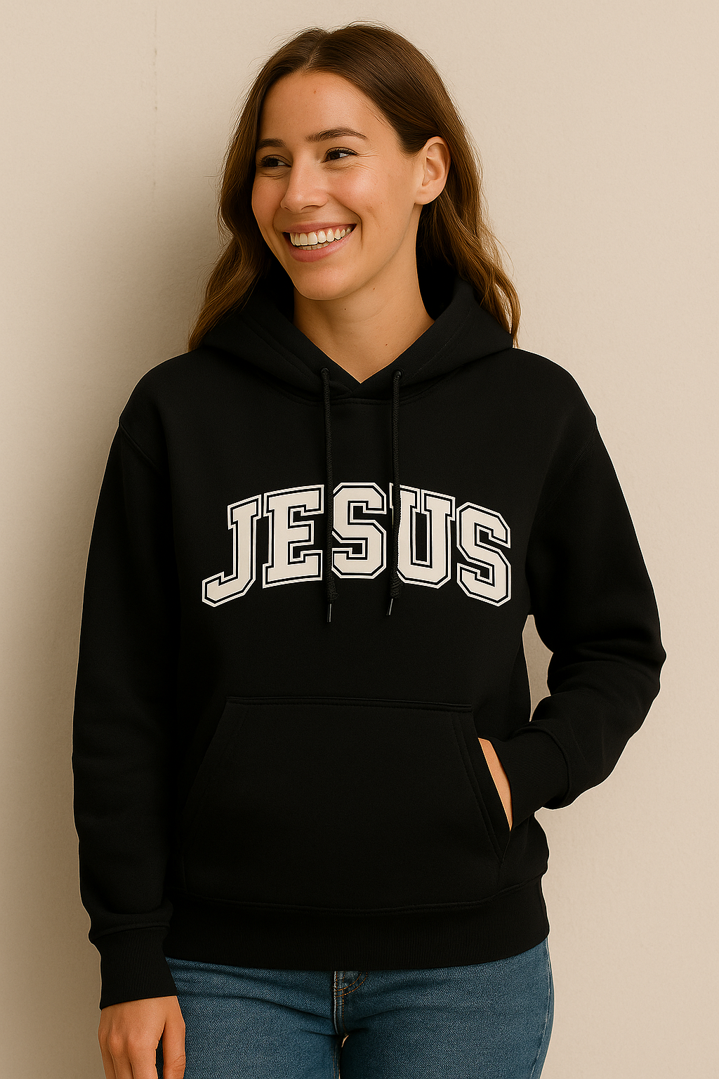 Jesus Unisex Hoodie, Christian Gift, Religious Apparel, Faith-Based Clothing, Cozy Winter Sweatshirt