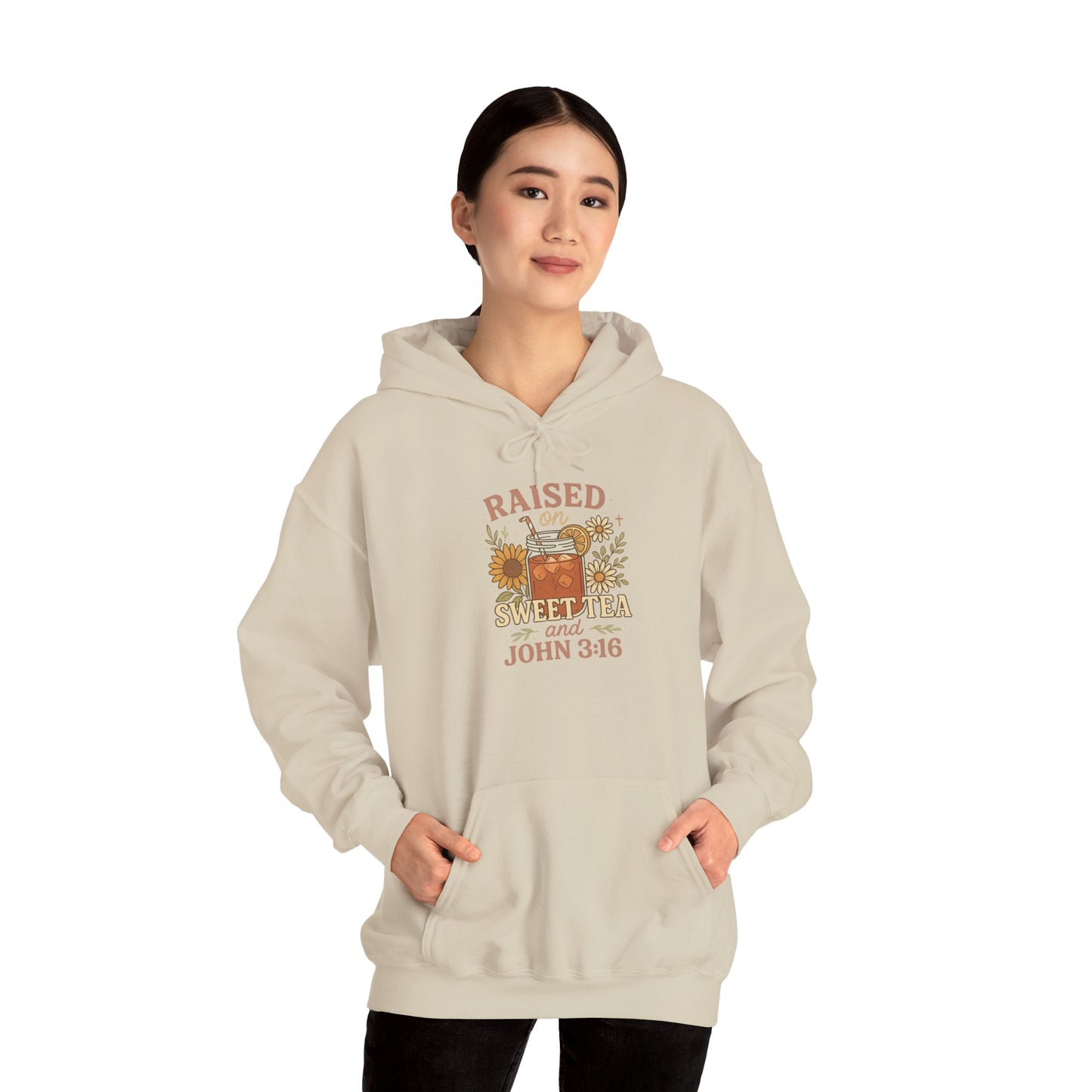 Raised on Sweet Tea and John 3:16 Unisex Hooded Sweatshirt | Cozy Christian Apparel for Everyday Wear, Gift for Church Events, Inspirational Fashion, [...]