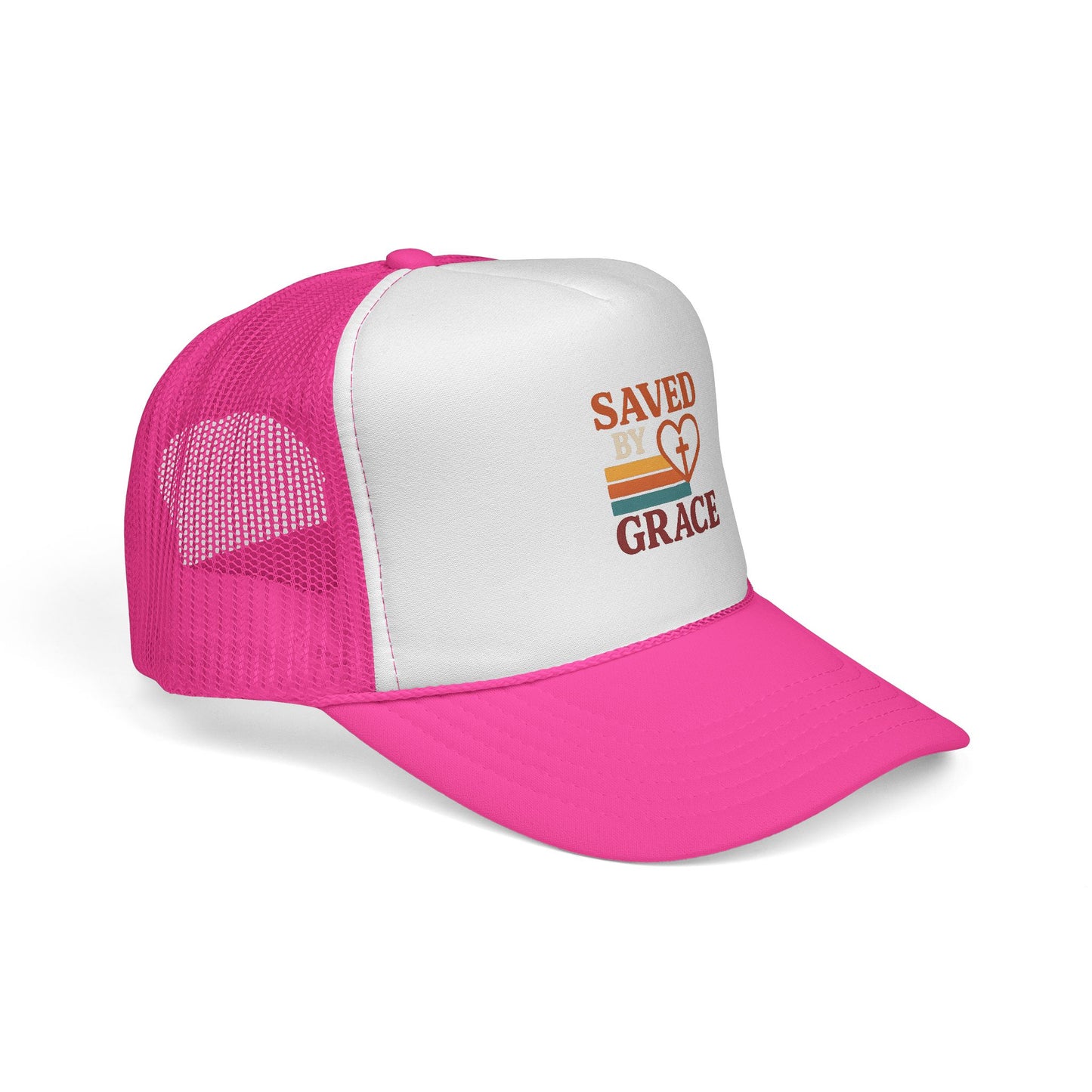 Saved by Grace: Faith-Inspired Trucker Caps, Christian Hats,  Accessories, Inspirational Gifts, Trendy Religious Gear