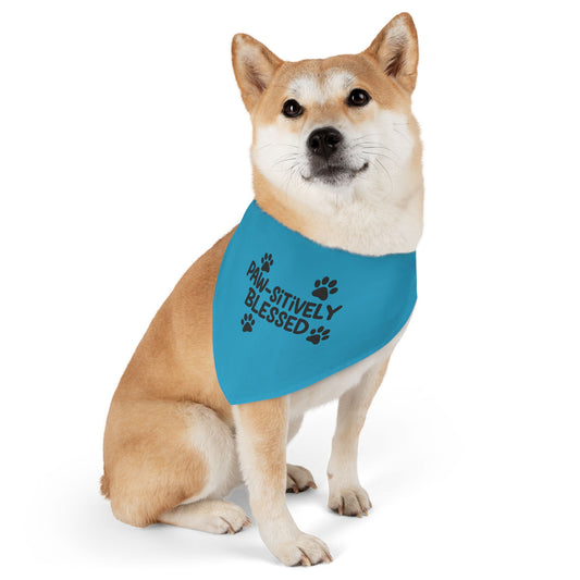 Paw-sitively Blessed Pet Bandana Collar | Dog Accessory | Stylish Pet Wear | Gift for Dog Lovers | Unleash the Fun