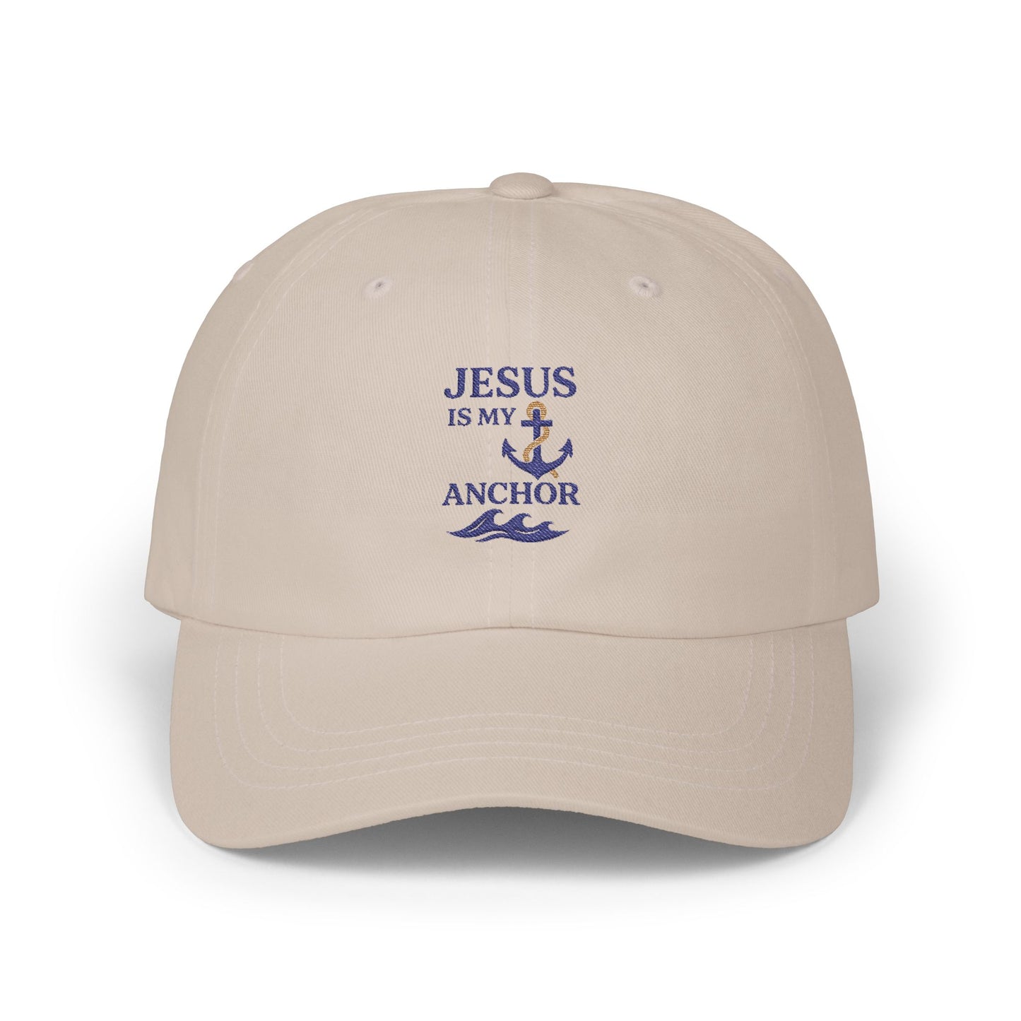 Jesus is My Anchor Dad Cap, Casual Hat for Faith Lovers, Perfect Gift for Dads, Summer Style, Religious Apparel